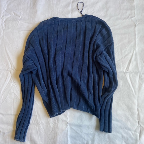 ASOS | Tommy Jeans cropped rib sweater in washed blue - Picture 6 of 6